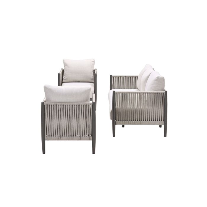 Lounge-Set «Diamo» für 5 Personen inkl. Tisch