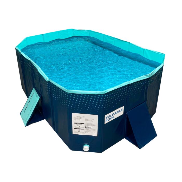 Piscine pliable, sans gonflage, portable et robuste