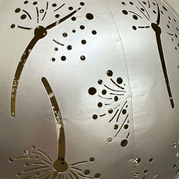 LED-Solar-Laterne «Blumenmotiv», warmweisses Licht