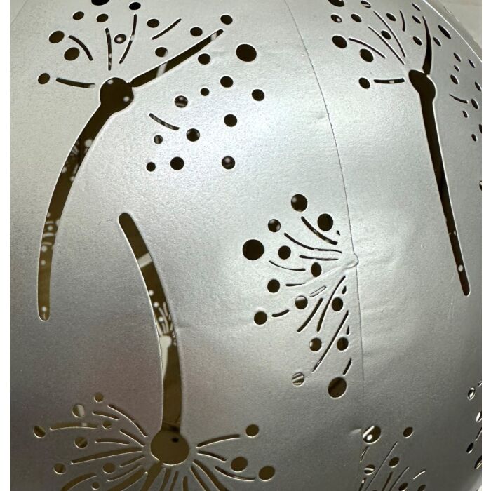 LED-Solar-Laterne «Blumenmotiv», warmweisses Licht