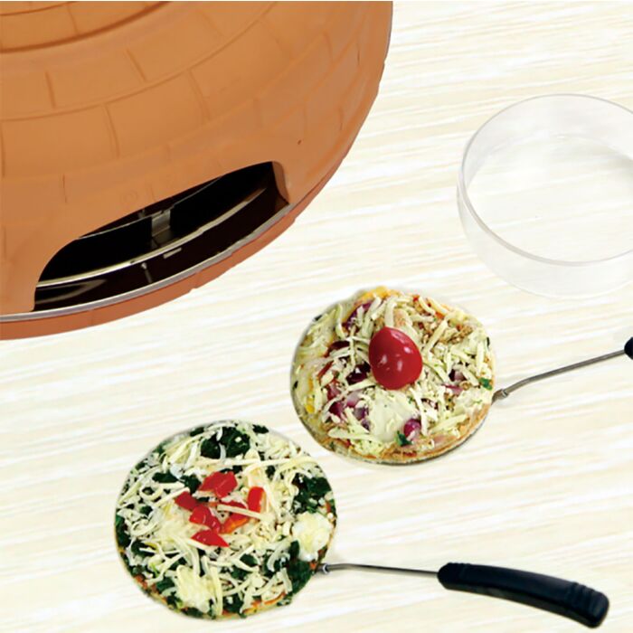 Ohmex Pizza-Ofen mit Terrakotta-Glocke