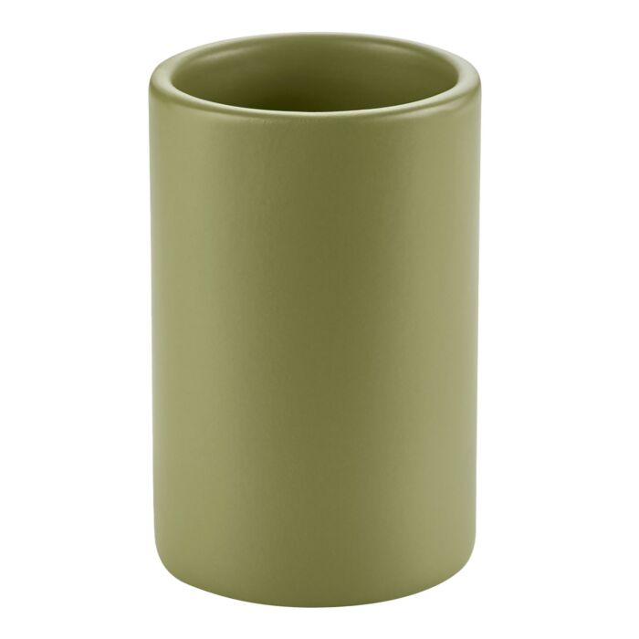 diaqua Mundspülbecher «Zylo», Keramik matt, modernes Design , olive