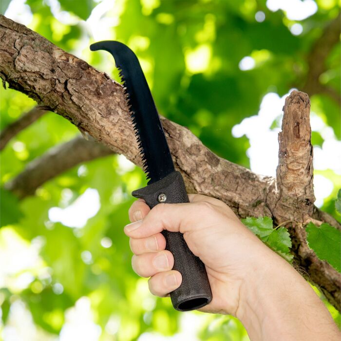 Scie à élaguer à manche télescopique, hauteur de travail jusqu'à 342 cm