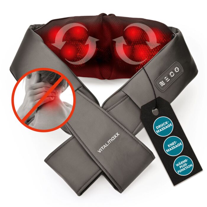 Vitalmaxx Shiatsu-Massagegerät, mit Wärmefunktion und 8 Massagebällen