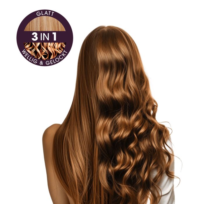 Hairstyler Vitalmaxx pour boucles + cheveux lisses, avec écran LED, 150-230° C