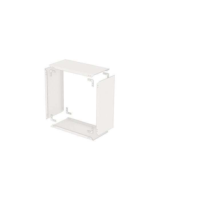 Modulares Kaminholzregal Seitenwände, 2 Stück