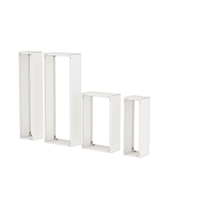 Modulares Kaminholzregal Seitenwände, 2 Stück