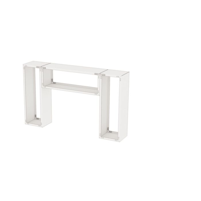 Modulares Kaminholzregal Seitenwände, 2 Stück
