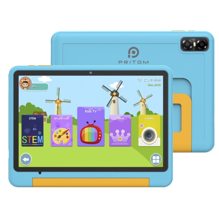 Pritom Kinder-Tablet «B10K», 10 Zoll, mit EVA-Schutzhülle