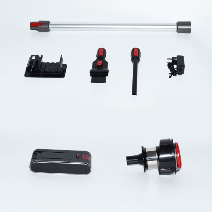 Ohmex Akku-Staubsauger, 3 Stufen, HEPA-Filter, Zubehör-Set