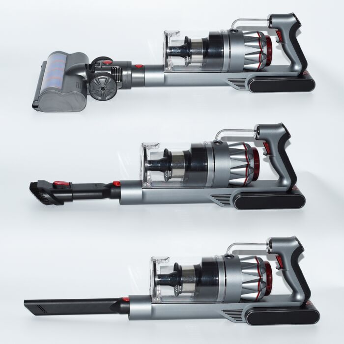 Ohmex Akku-Staubsauger, 3 Stufen, HEPA-Filter, Zubehör-Set