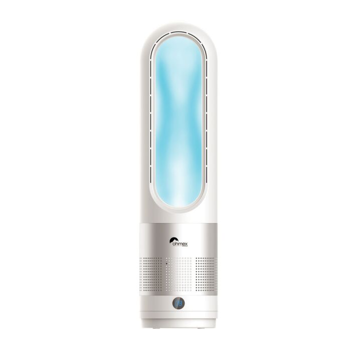 Ventilateur de table Ohmex Blade-Free, sans pales, avec télécommande et minuterie