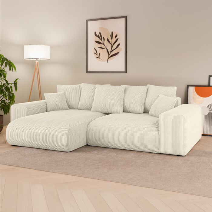 Ecksofa «Lunda» mit Bettfunktion
