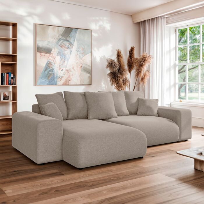 Ecksofa «Lunda» mit Bettfunktion