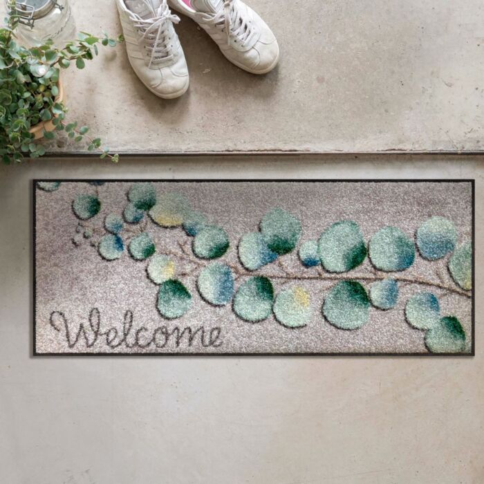 Türvorlage «Eucalyptus Welcome», 30x75 cm