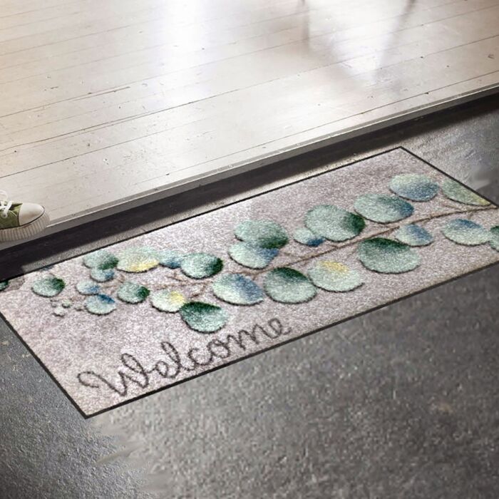 Türvorlage «Eucalyptus Welcome», 30x75 cm