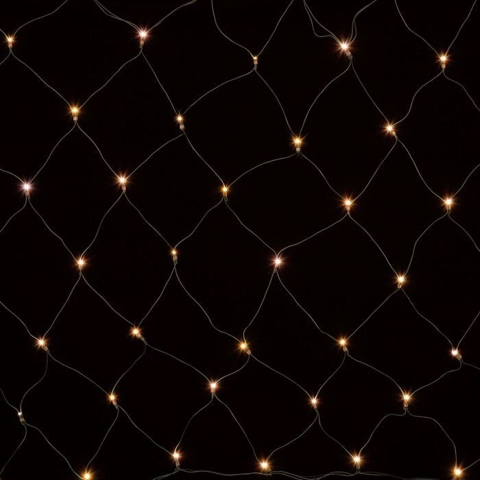 Filet lumineux XL, 208 LED, 5x1,5 m, avec câble transparent, pour l'extérieur