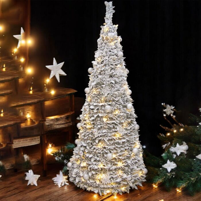 Künstlicher Tannenbaum «Snowlight», mit Schnee und LEDBeleuchtung, 150 oder 180 cm