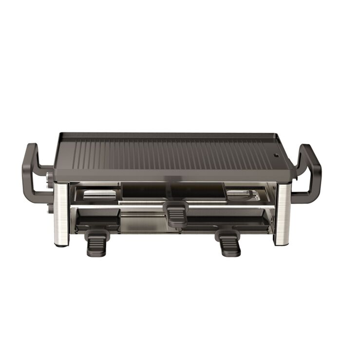 Ohmex Raclette-Grill, für 8 Personen, mit 11 Pfännchen und Doppelheizsystem