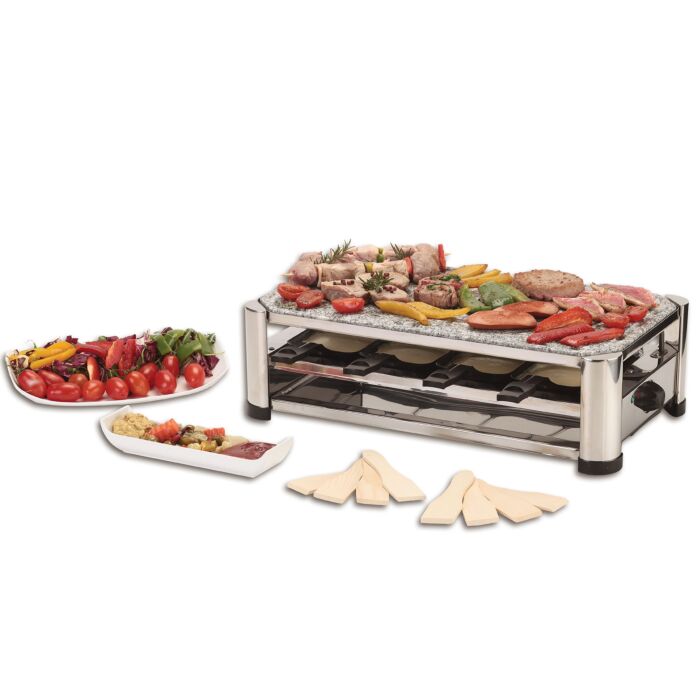 Four/gril à raclette 3-en-1 Ohmex Multichef, pour 8 personnes