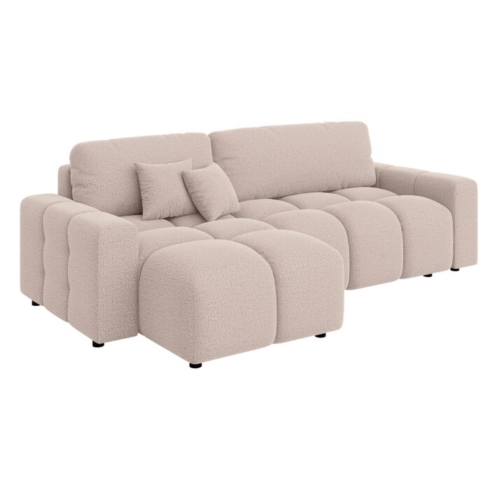 Ecksofa «Lucky» mit Bettfunktion, komfortabel und platzsparend