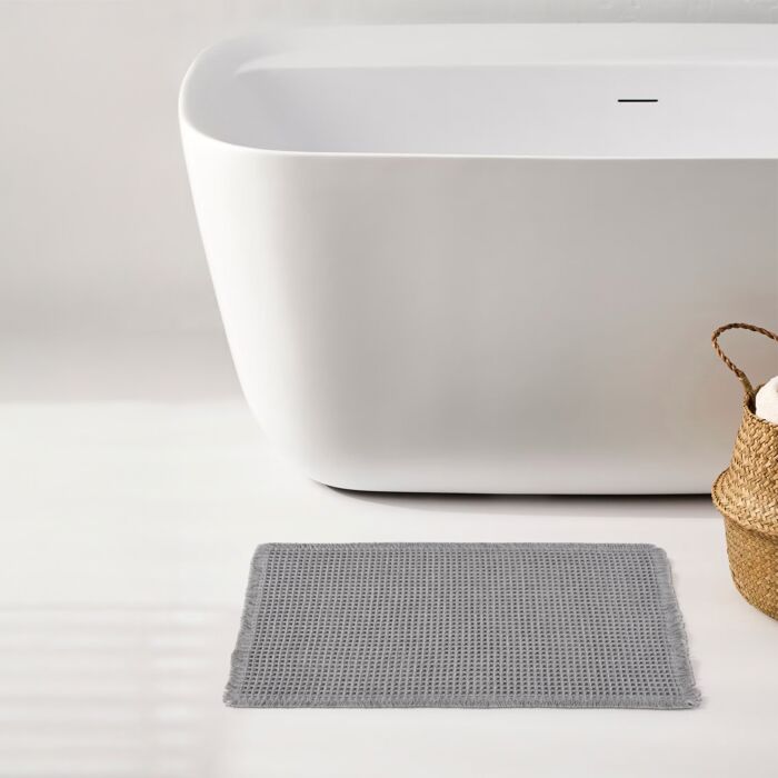 Tapis de bain « structure gaufrée », antidérapant et très absorbant