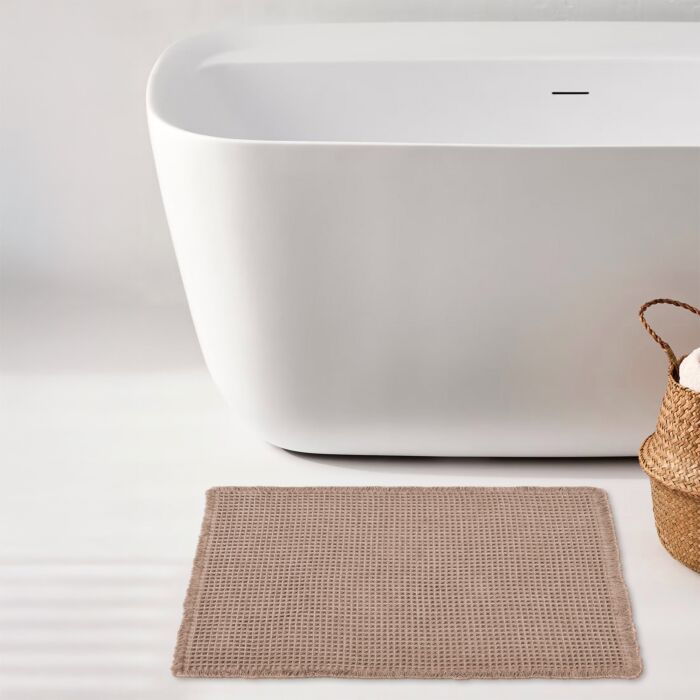 Tapis de bain « structure gaufrée », antidérapant et très absorbant