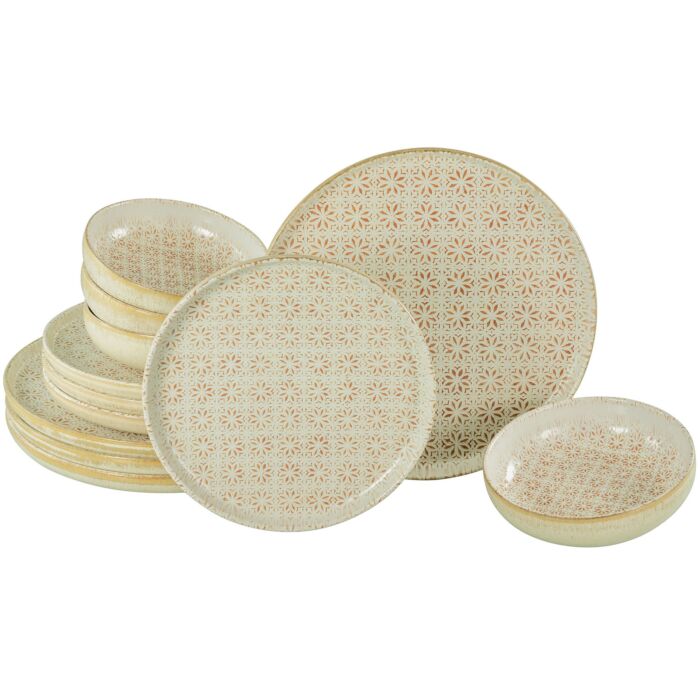 Geschirr-Set «Uno Emiliana», 12-teilig, Steingut mit Fliesenmotiv main product photo