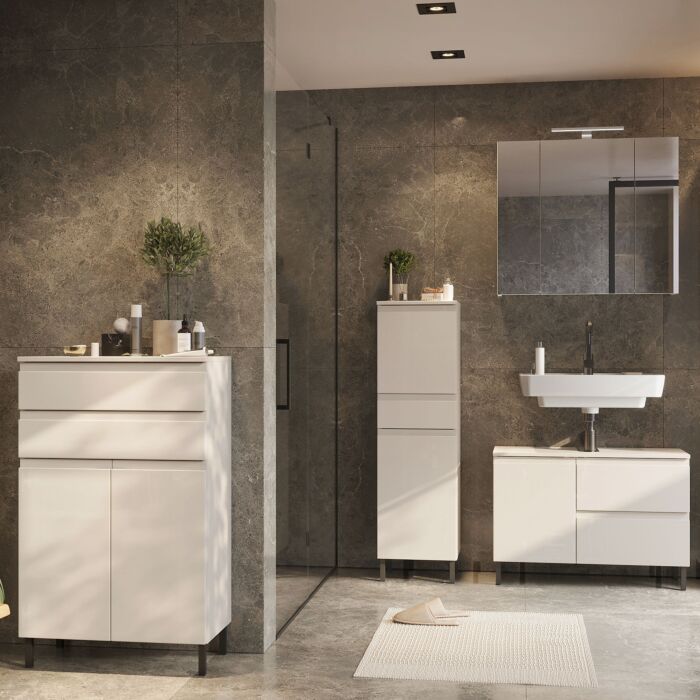 Badezimmer-Kommode «Silas», mit Soft-Close-Funktion