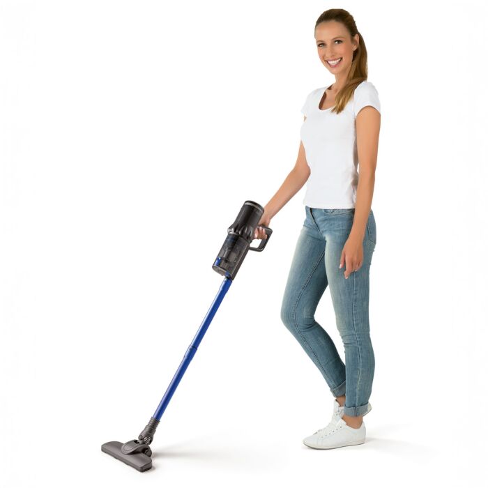 Aspirateur cyclonique sans fil Cleanmaxx 2-en-1, avec filtre EPA et bac de 500 ml