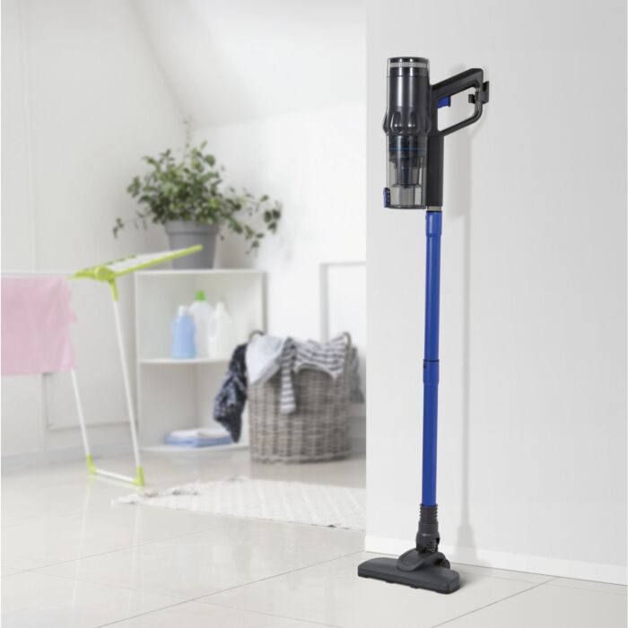 Aspirateur cyclonique sans fil Cleanmaxx 2-en-1, avec filtre EPA et bac de 500 ml