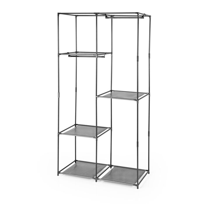 Armoire d'appoint Easymax Compact, avec 5 tablettes et 2 tringles