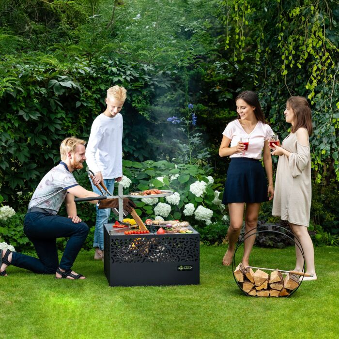 Feu du Jardin Gartenfeuer «Carre», multifunktional