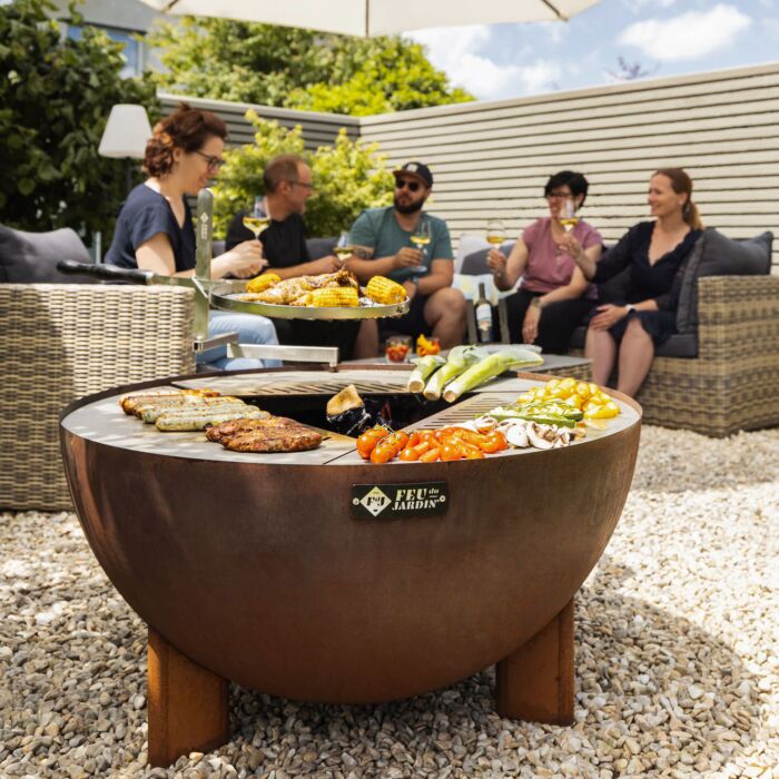Feu du Jardin Gartenfeuer «Tria», mit Feuerkorb