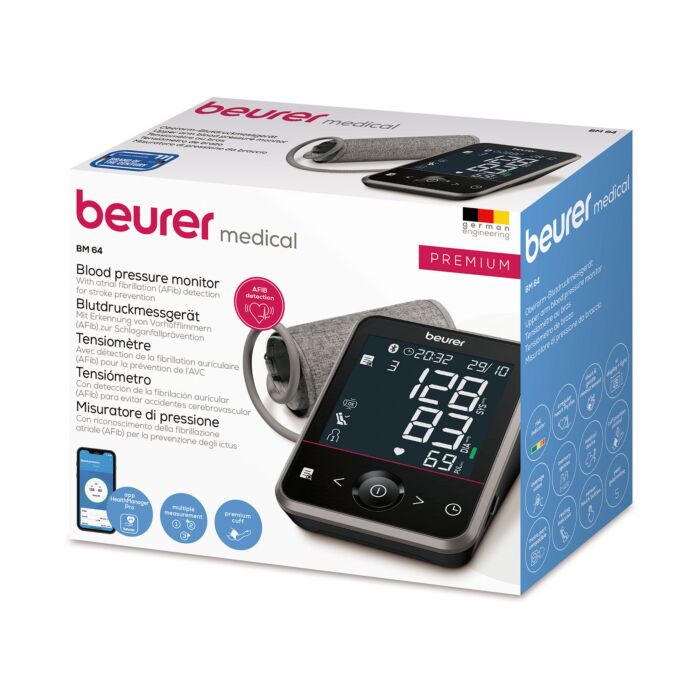 Tensiomètre Beurer BM64, mesure au niveau du bras, avec Bluetooth