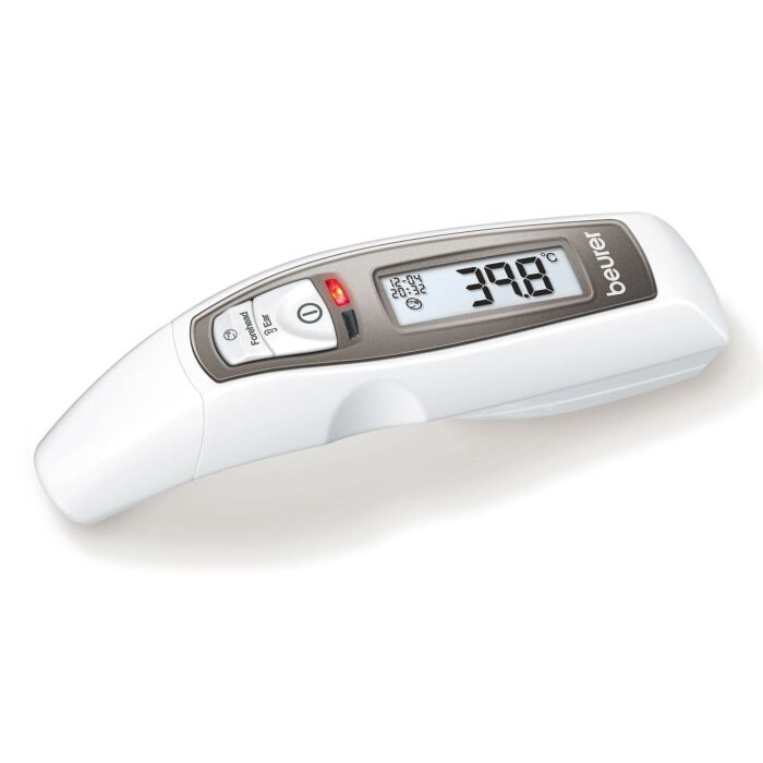 Thermomètre multifonction Beurer FT65, mesures 4-en-1, alarme fièvre