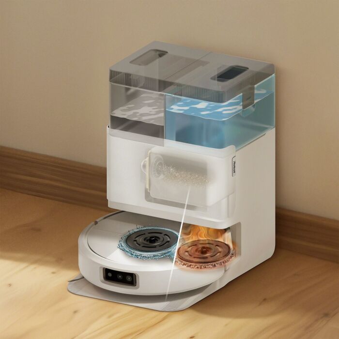 Robot aspirateur-laveur iRobot Roomba Plus 505 Combo, nettoyage à sec et humide