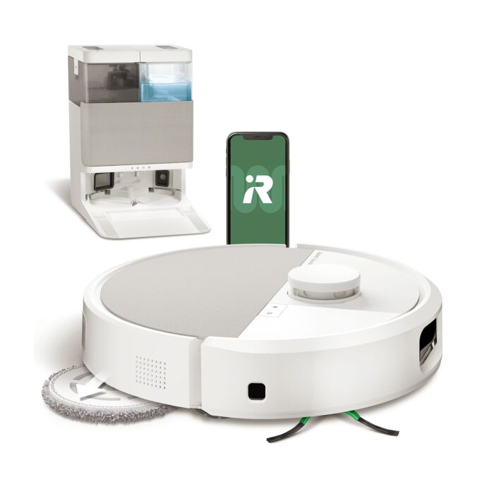 Robot aspirateur-laveur iRobot Roomba Plus 505 Combo, nettoyage à sec et humide