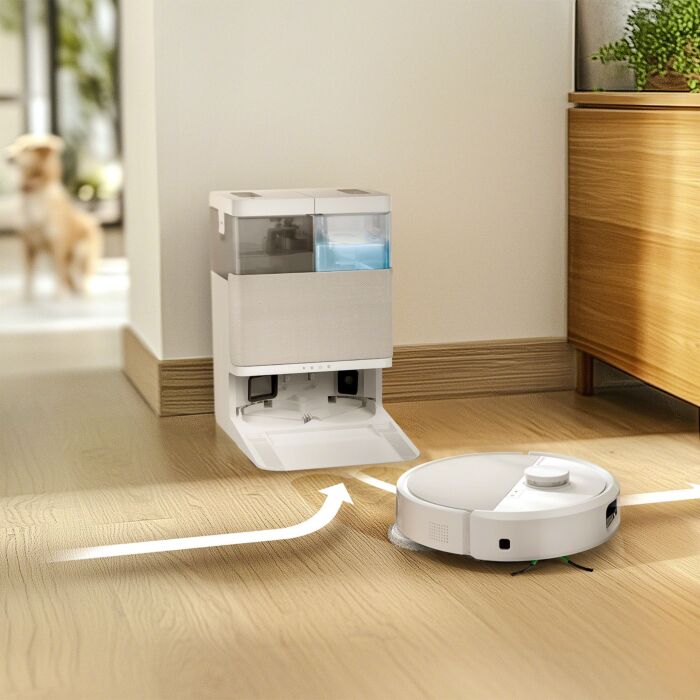 Robot aspirateur-laveur iRobot Roomba Plus 505 Combo, nettoyage à sec et humide