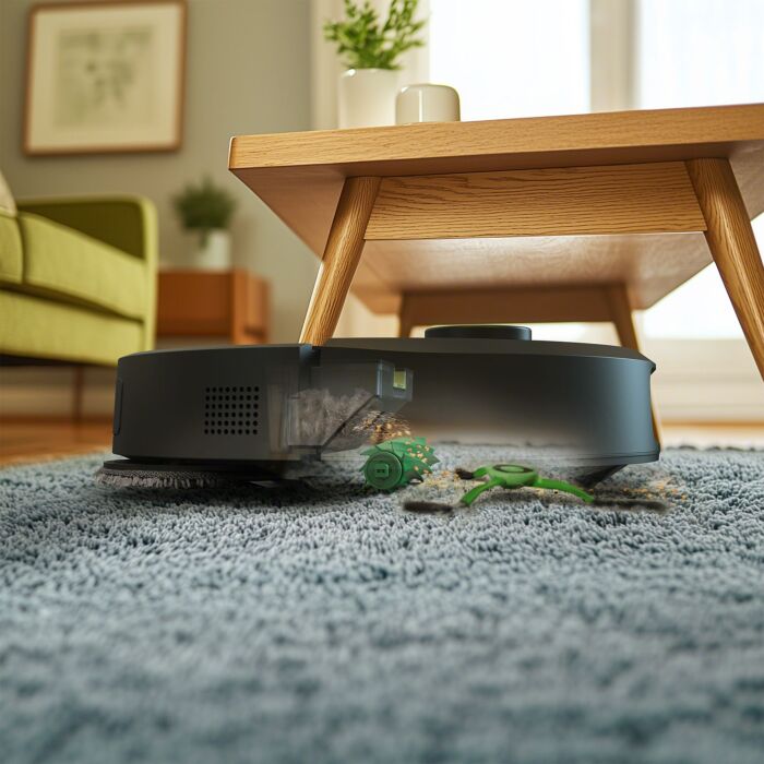Robot aspirateur-laveur iRobot Roomba Plus 505 Combo, nettoyage à sec et humide