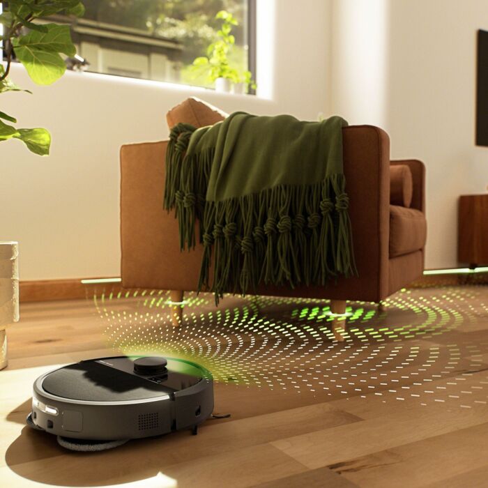 Robot aspirateur-laveur iRobot Roomba Plus 505 Combo, nettoyage à sec et humide