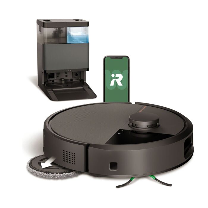 Robot aspirateur-laveur iRobot Roomba Plus 505 Combo, nettoyage à sec et humide