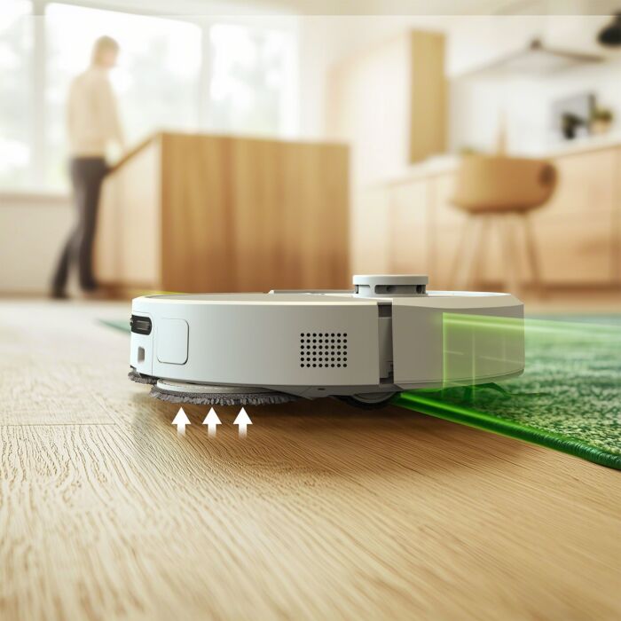Robot aspirateur-laveur iRobot Roomba Plus 405 Combo, avec station de nettoyage