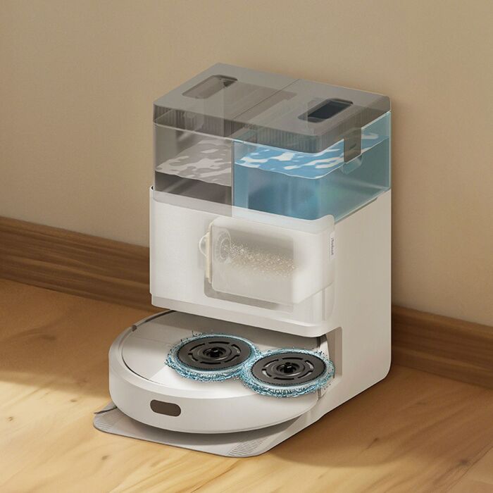 Robot aspirateur-laveur iRobot Roomba Plus 405 Combo, avec station de nettoyage