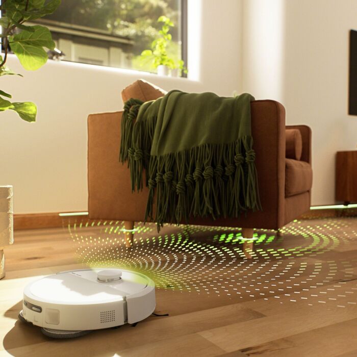 Robot aspirateur-laveur iRobot Roomba Plus 405 Combo, avec station de nettoyage