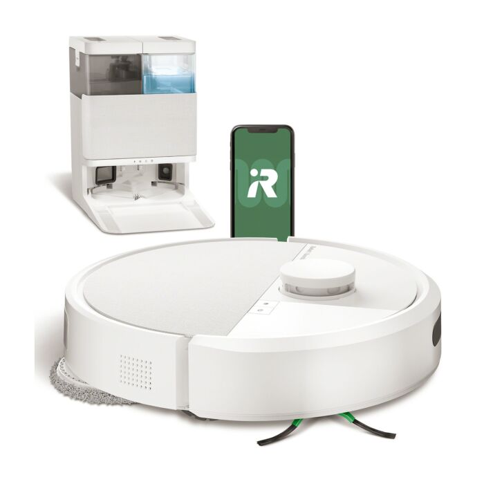 Robot aspirateur-laveur iRobot Roomba Plus 405 Combo, avec station de nettoyage