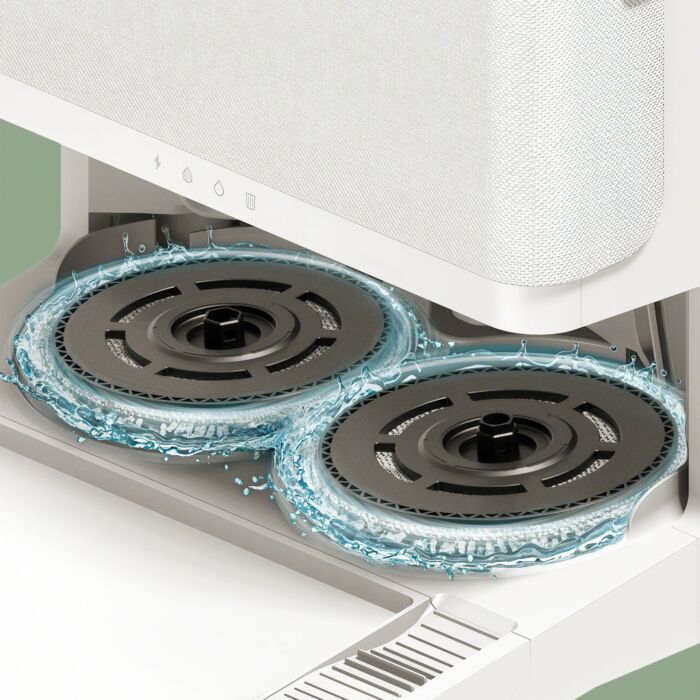 Robot aspirateur-laveur iRobot Roomba Plus 405 Combo, avec station de nettoyage