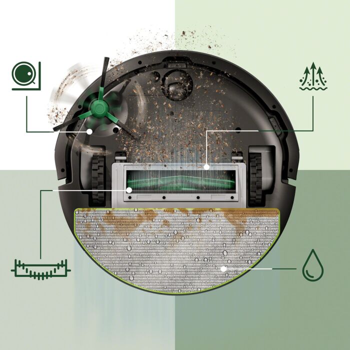 iRobot Saug- und Wischroboter Roomba 105 Combo