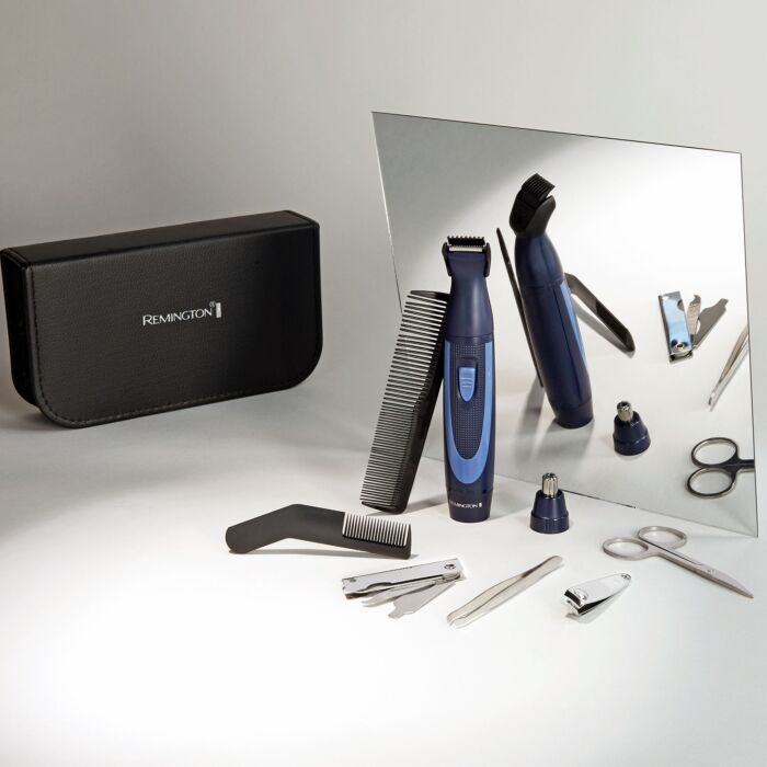 Remington Hygiene-Reiseset 13-teilig, Rasierer & Nagelpflege, mit Tasche