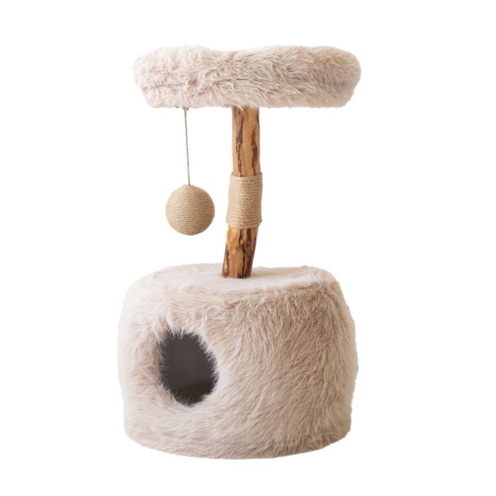Arbre à chat « Ashira », avec niche et griffoir main product photo